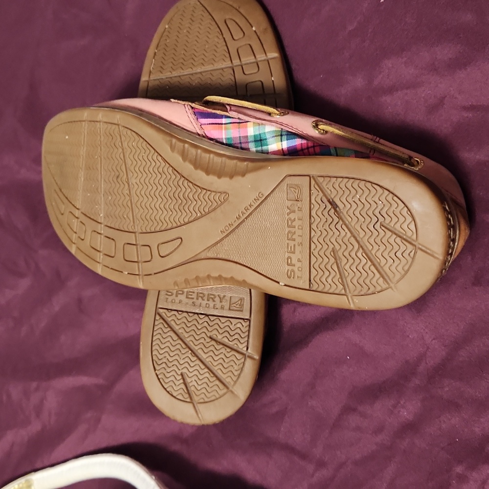 Sperry Dusty Rose Leather Boat Deck Shoes - Picture 3 of 5